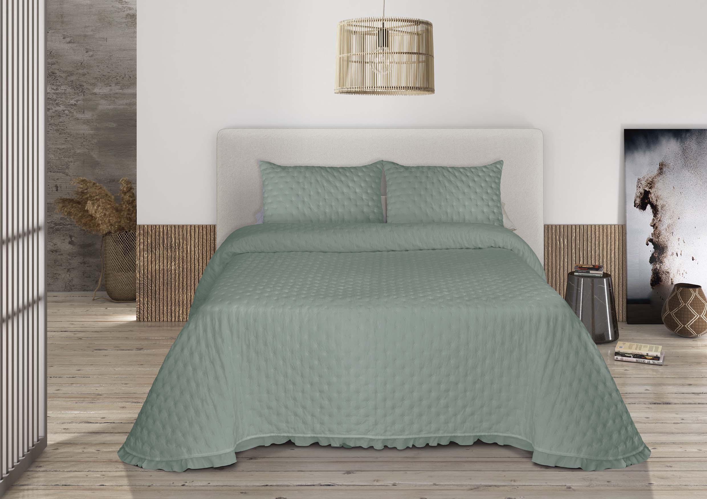 COLCHA BOUTI ZAFIRO 235X270CM AQUA